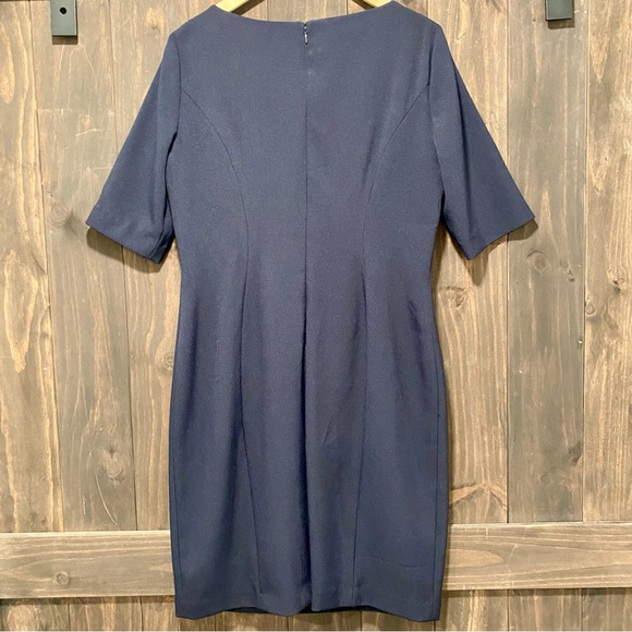 Chelsea Rose navy sheath dress size 10 - Picture 6 of 8